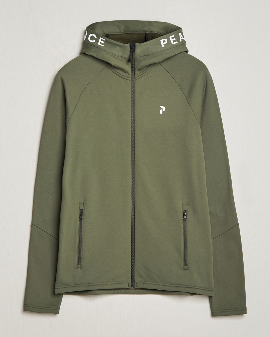 Homme | Pulls Et Tricots | Peak Performance | Rider Hooded Full Zip Pine Needle