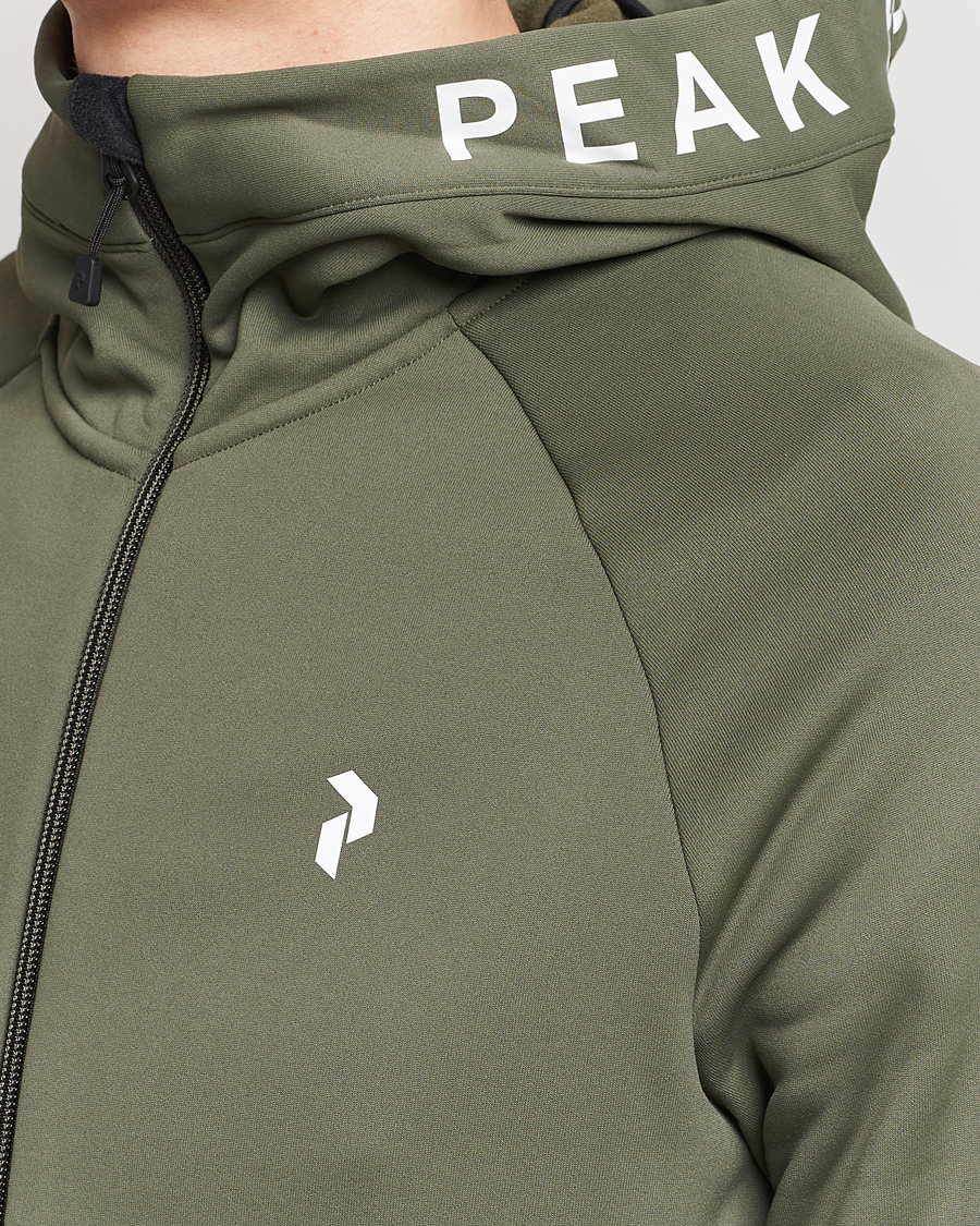 Homme | Pulls Et Tricots | Peak Performance | Rider Hooded Full Zip Pine Needle