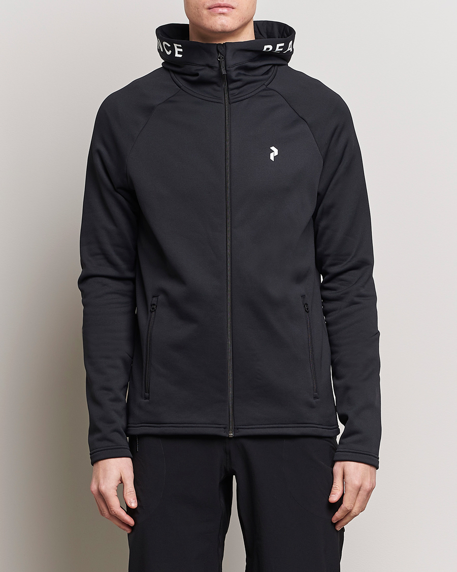 Homme | Pulls Et Tricots | Peak Performance | Rider Hooded Full Zip Black
