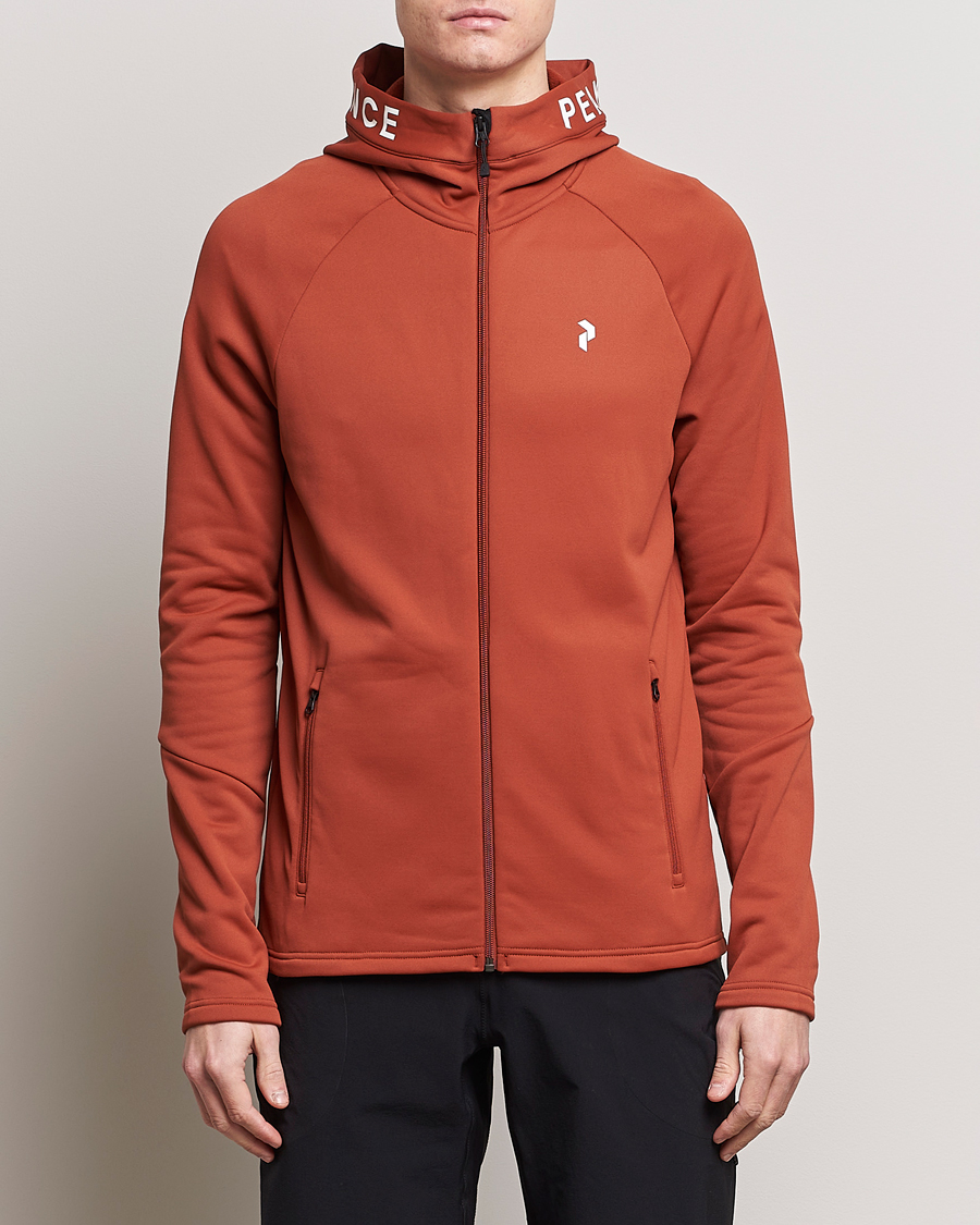 Homme | Soldes -20% | Peak Performance | Rider Hooded Full Zip Spiced