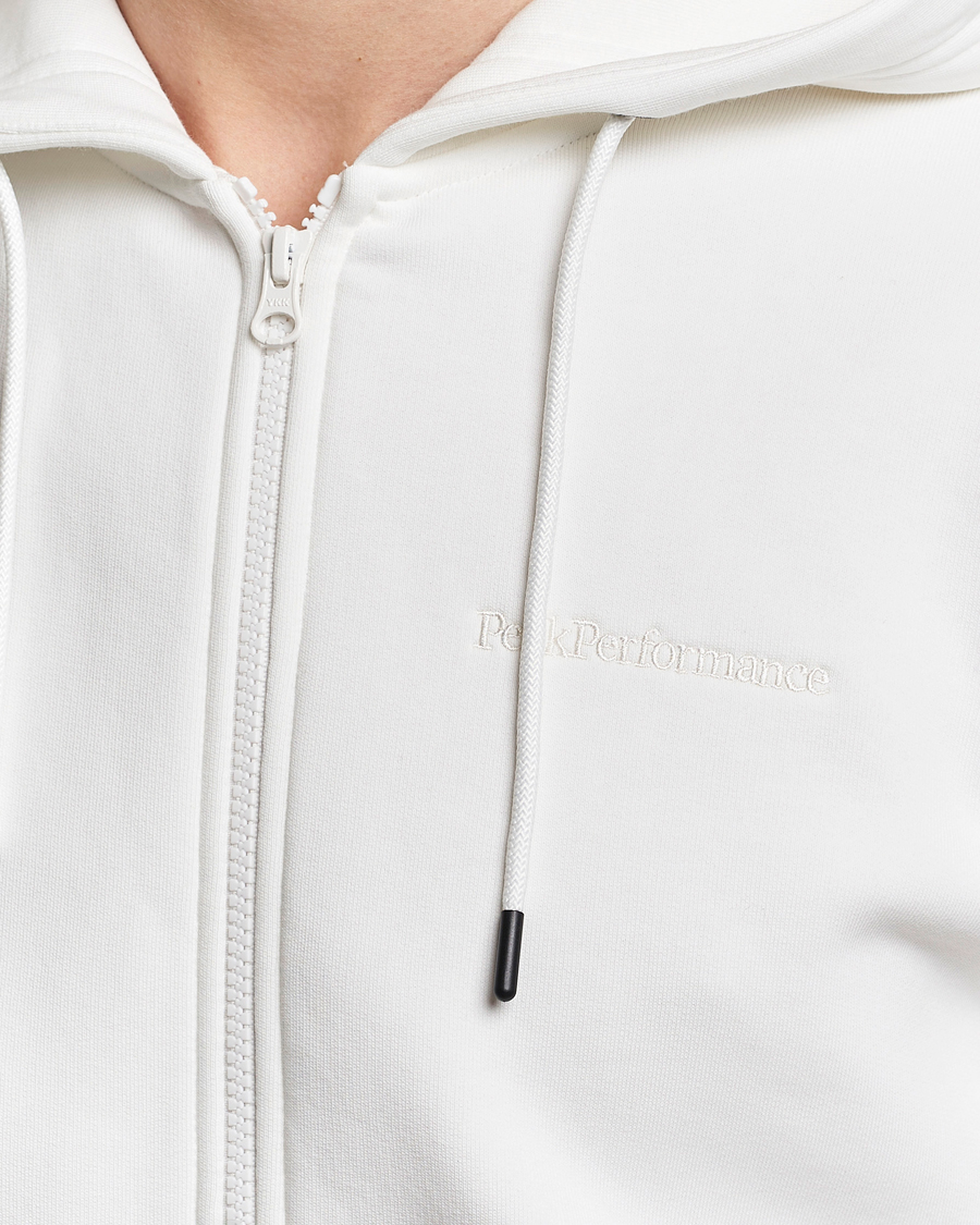 Homme | Pulls Et Tricots | Peak Performance | Original Logo Full Zip Hoodie Off White