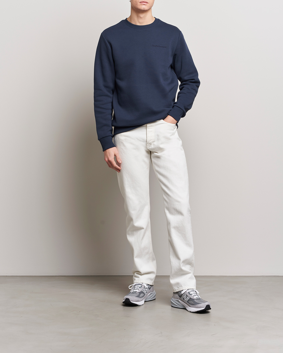 Homme | Pulls Et Tricots | Peak Performance | Original Logo Crew Neck Sweatshirt Blue Shadow