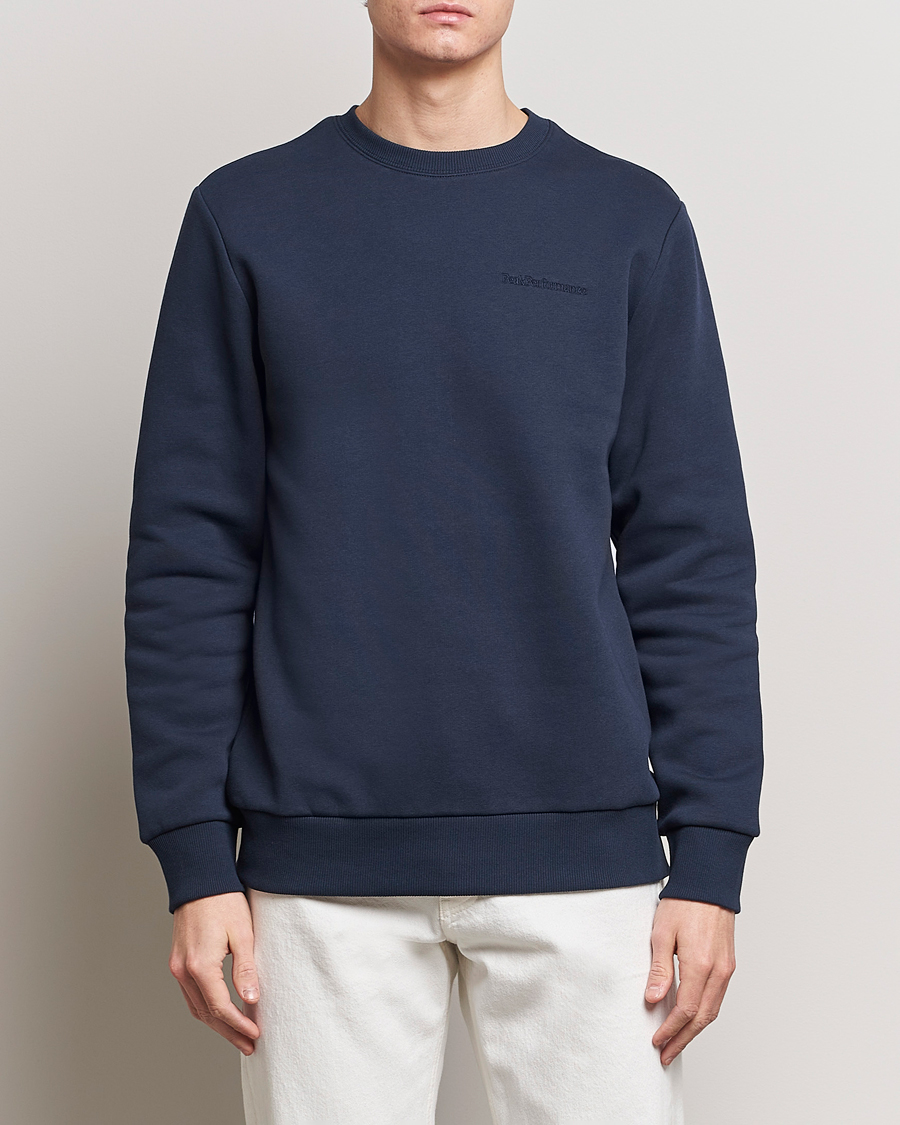 Homme | Pulls Et Tricots | Peak Performance | Original Logo Crew Neck Sweatshirt Blue Shadow