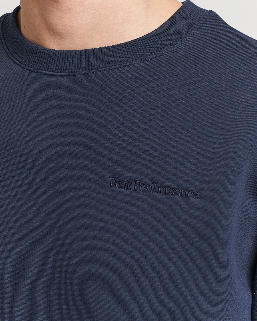 Homme | Pulls Et Tricots | Peak Performance | Original Logo Crew Neck Sweatshirt Blue Shadow