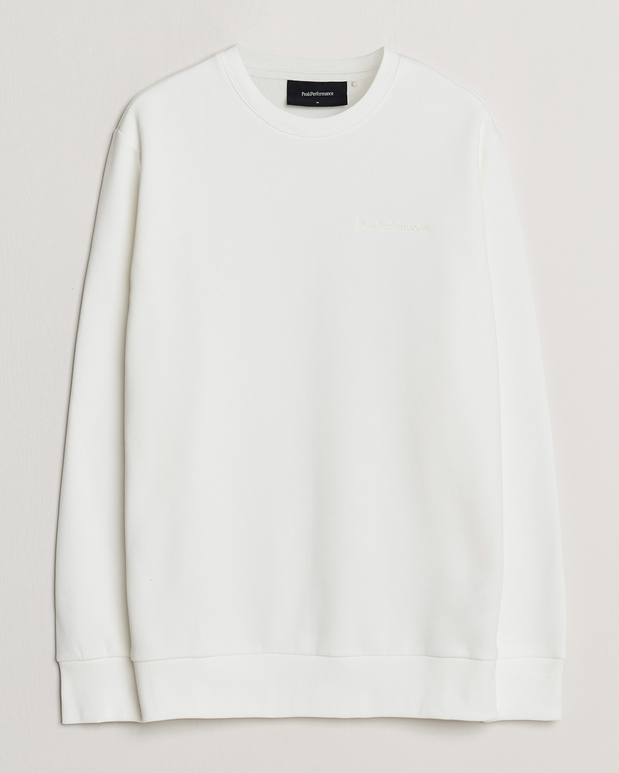 Homme | Pulls Et Tricots | Peak Performance | Original Logo Crew Neck Sweatshirt Off White