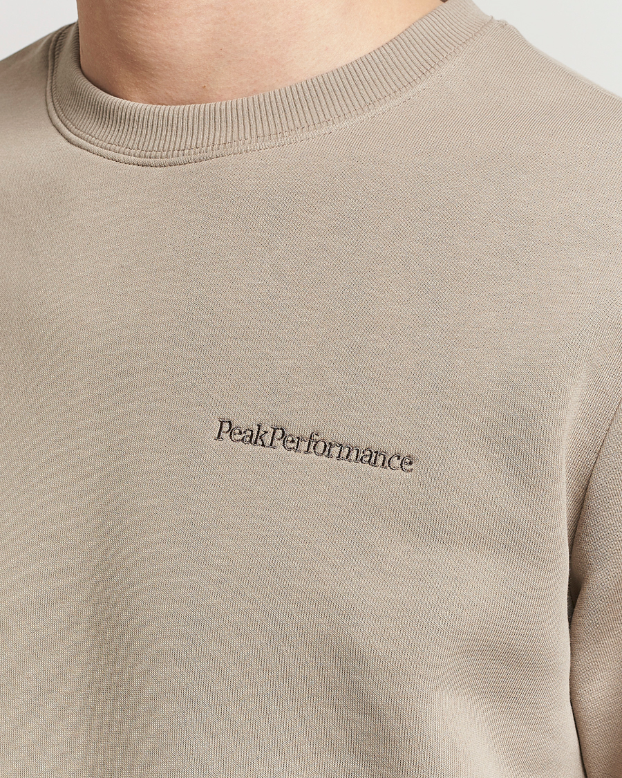 Homme | Pulls Et Tricots | Peak Performance | Original Logo Crew Neck Sweatshirt Avid Beige