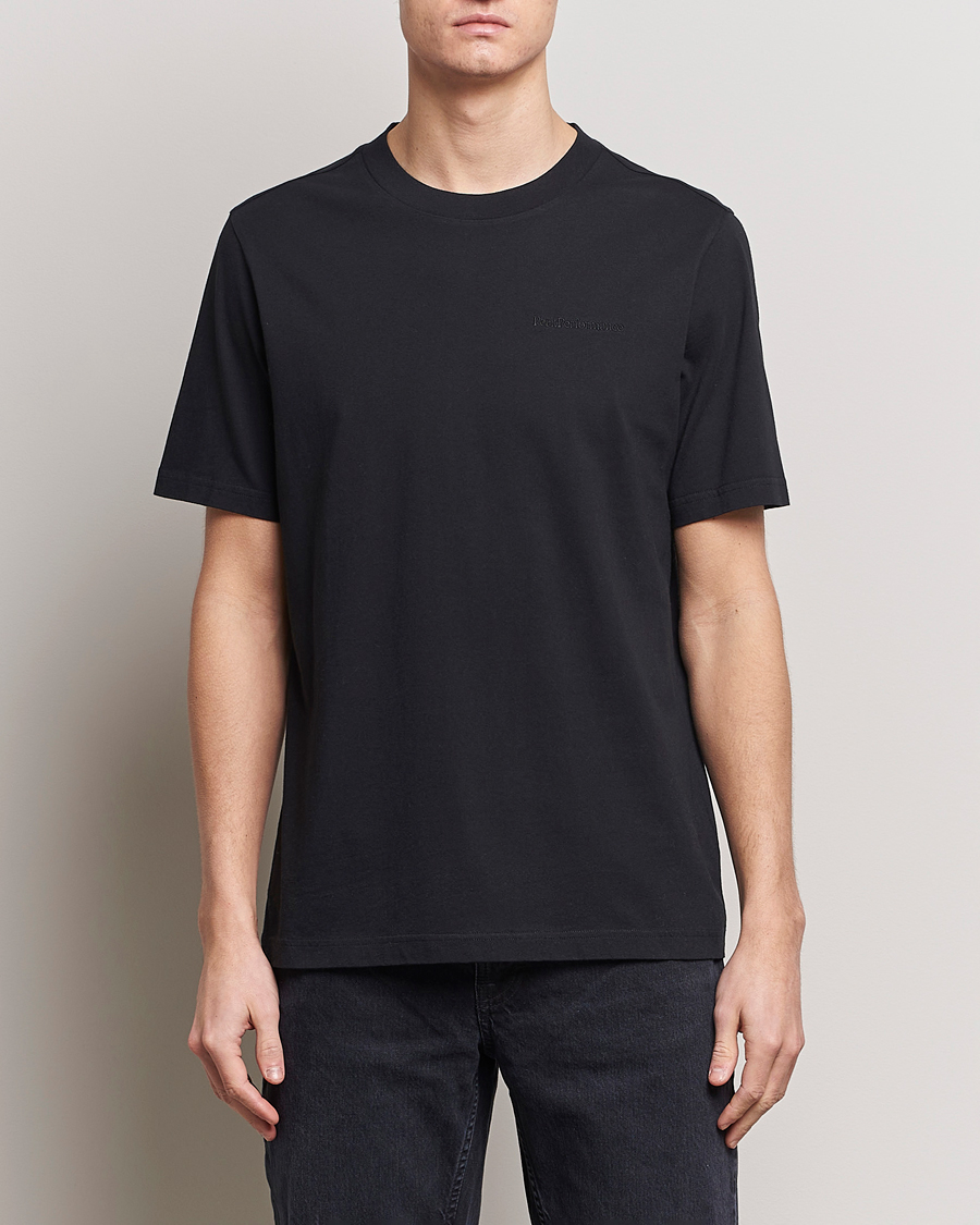 Homme | T-Shirts Noirs | Peak Performance | Original Logo Crew Neck T-Shirt Black