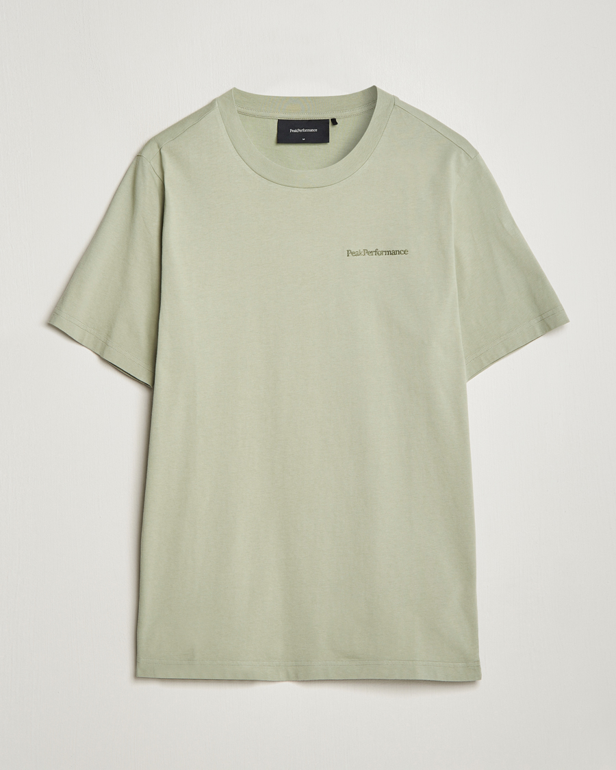 Homme | T-shirts | Peak Performance | Original Logo Crew Neck T-Shirt Limit Green