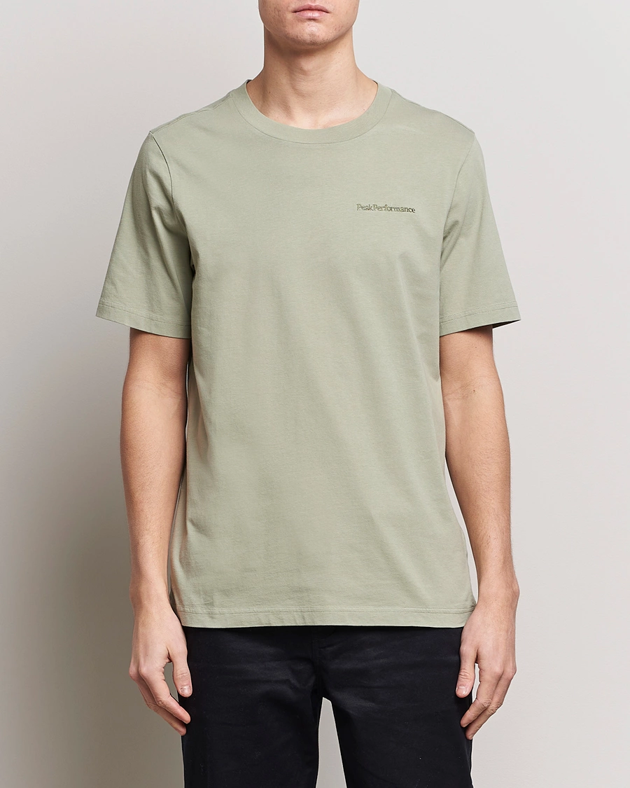 Homme | T-shirts À Manches Courtes | Peak Performance | Original Logo Crew Neck T-Shirt Limit Green