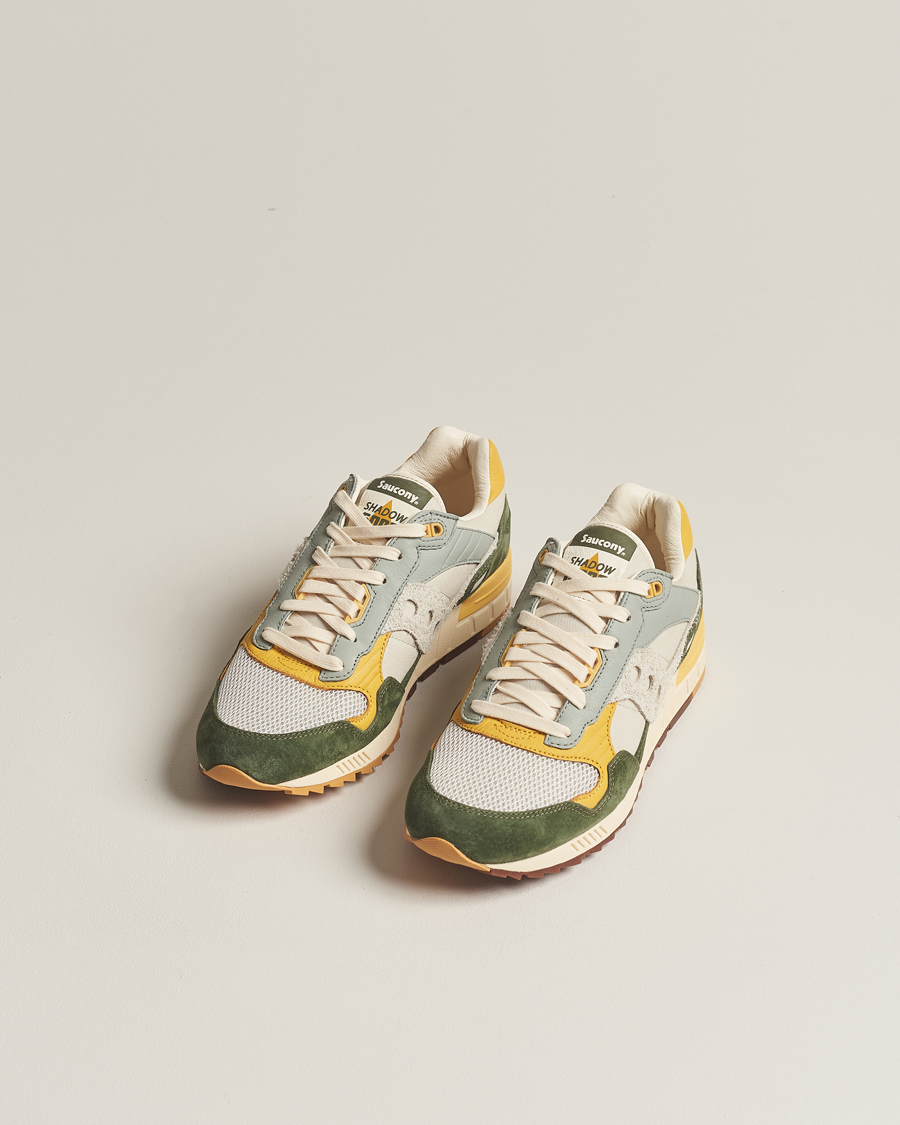 Homme | Saucony Shadow 5000 Sneaker Yellow/Green/White | Saucony | Shadow 5000 Sneaker Yellow/Green/White