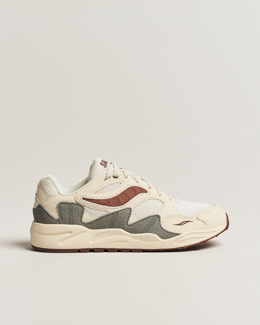 Homme | Saucony Grid Shadow 2 Sneaker Sand/Brown | Saucony | Grid Shadow 2 Sneaker Sand/Brown