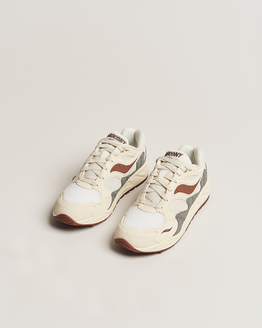 Homme | Saucony Grid Shadow 2 Sneaker Sand/Brown | Saucony | Grid Shadow 2 Sneaker Sand/Brown