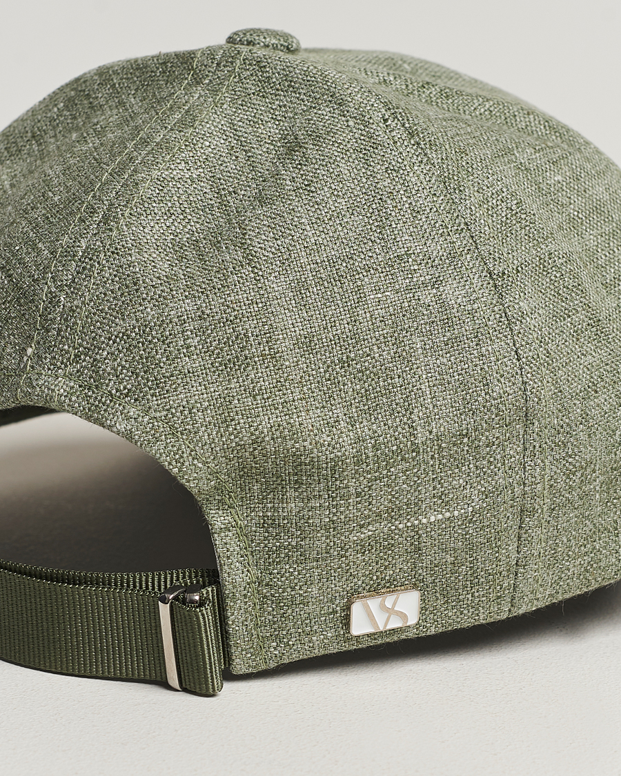 Homme | Varsity Headwear Linen Baseball Cap Pistachio Green | Varsity Headwear | Linen Baseball Cap Pistachio Green
