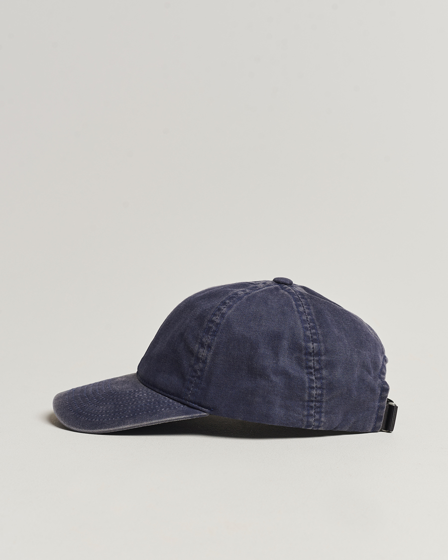 Homme | Sections | Varsity Headwear | Washed Cotton Baseball Cap Blue