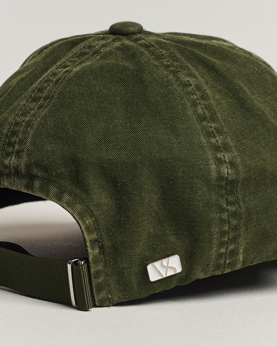 Homme | Varsity Headwear Washed Cotton Baseball Cap Green | Varsity Headwear | Washed Cotton Baseball Cap Green