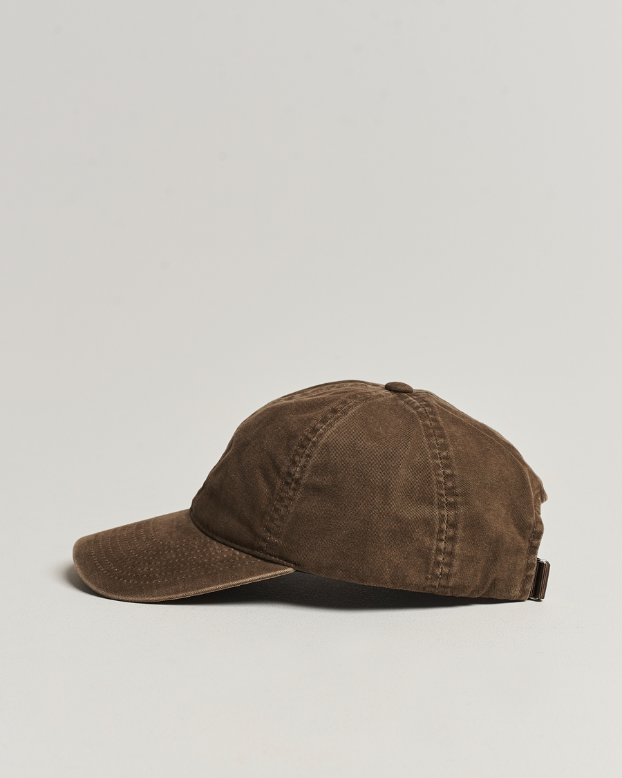 Homme |  | Varsity Headwear | Washed Cotton Baseball Cap Dark Beige