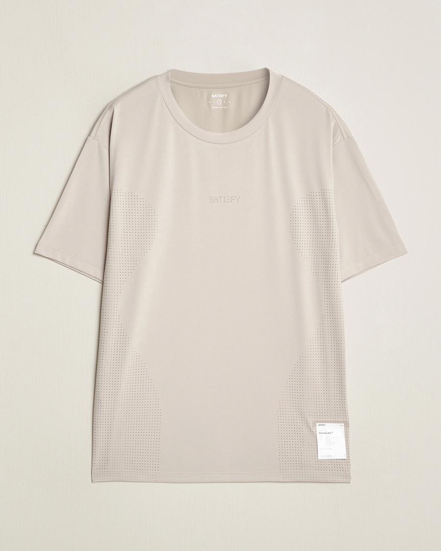 Homme | T-shirts | Satisfy | AuraLite Air T-Shirt Mineral Dolomite