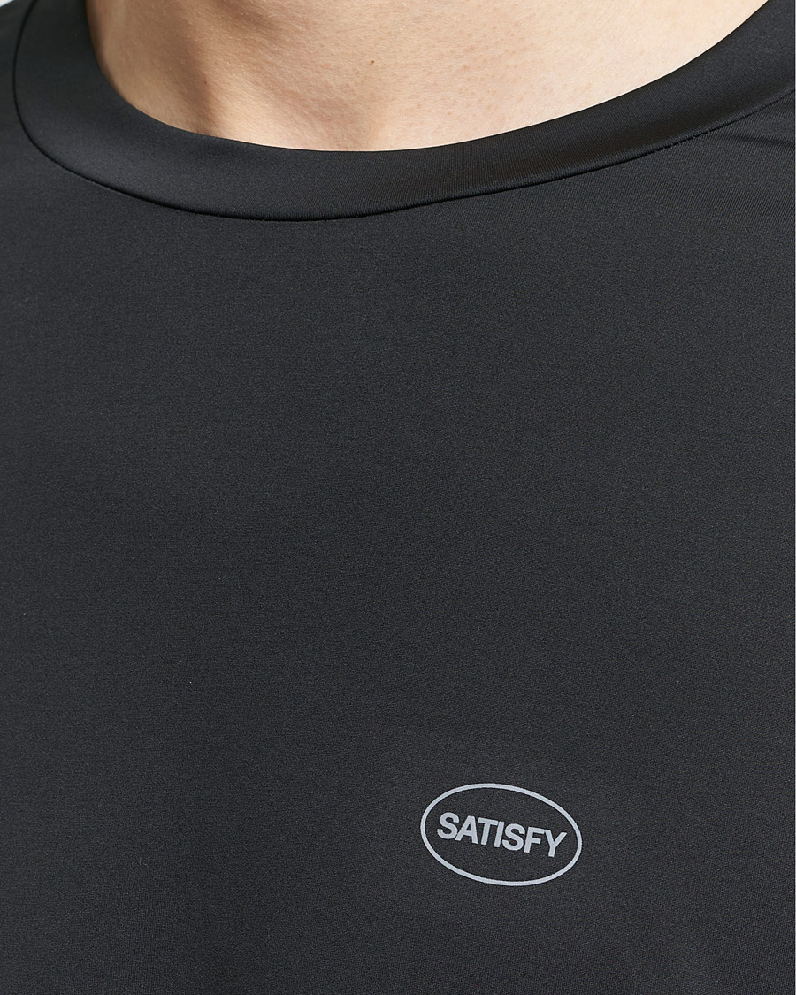 Homme | T-shirts | Satisfy | AuraLite Long Sleeve T-Shirt Black