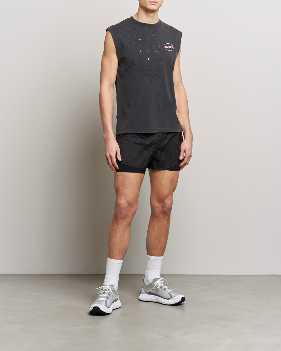 Homme | Shorts | Satisfy | Rippy 3 Inch Trail Shorts Black