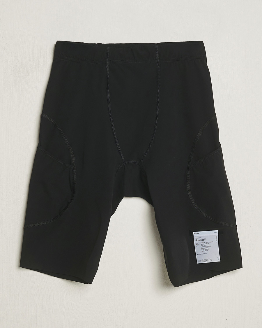 Homme | Shorts | Satisfy | Justice Cargo 9 Inch Half Tights Black