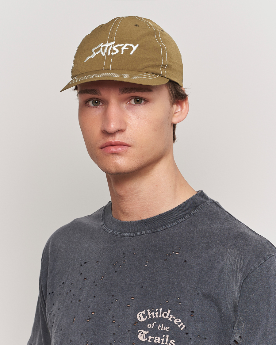 Homme | Satisfy PeaceShell Running Cap Oil Green | Satisfy | PeaceShell Running Cap Oil Green