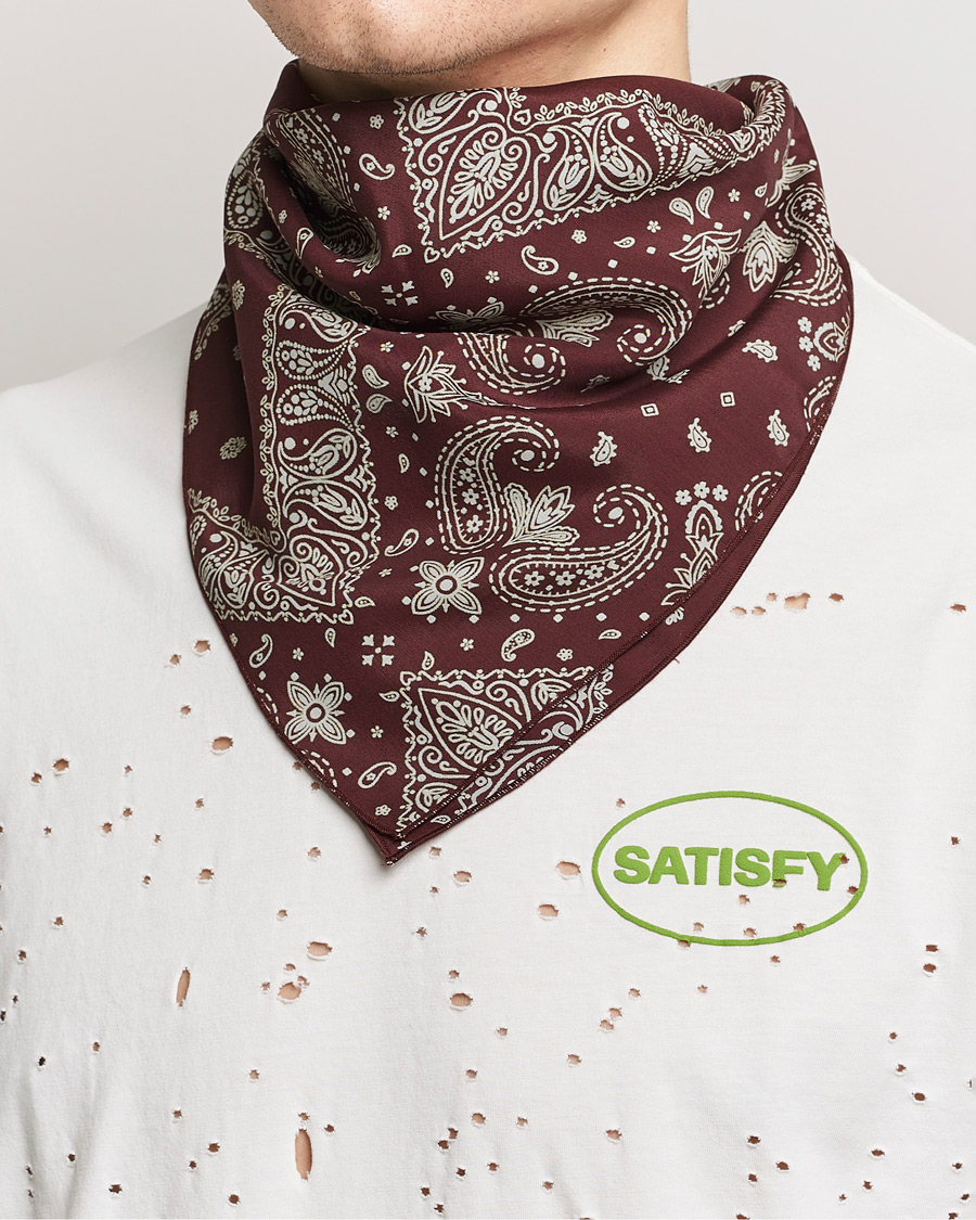 Homme | Satisfy Japanese Rayon Bandana Mahogany | Satisfy | Japanese Rayon Bandana Mahogany
