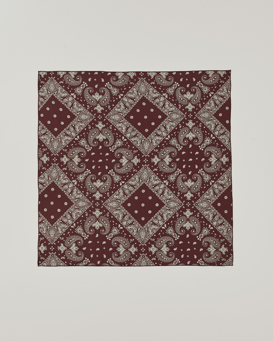 Homme | Satisfy Japanese Rayon Bandana Mahogany | Satisfy | Japanese Rayon Bandana Mahogany