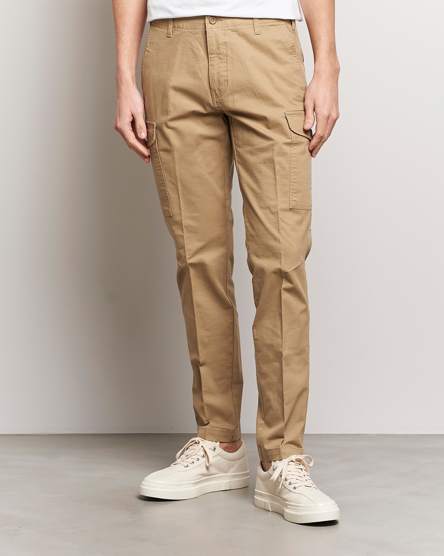Men | Cargo Trousers | Dockers | Slim Cotton Cargo Pants Harvest Gold