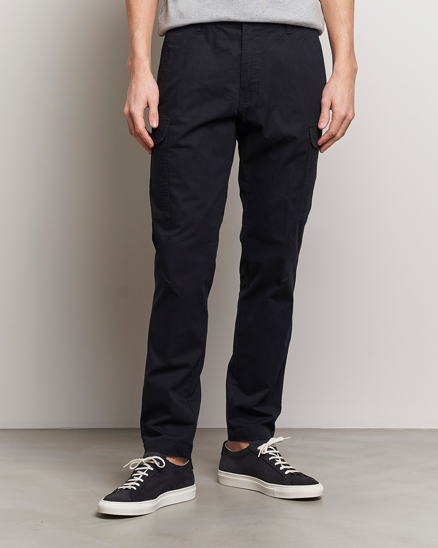 Men | Cargo Trousers | Dockers | Slim Cotton Cargo Pants Black