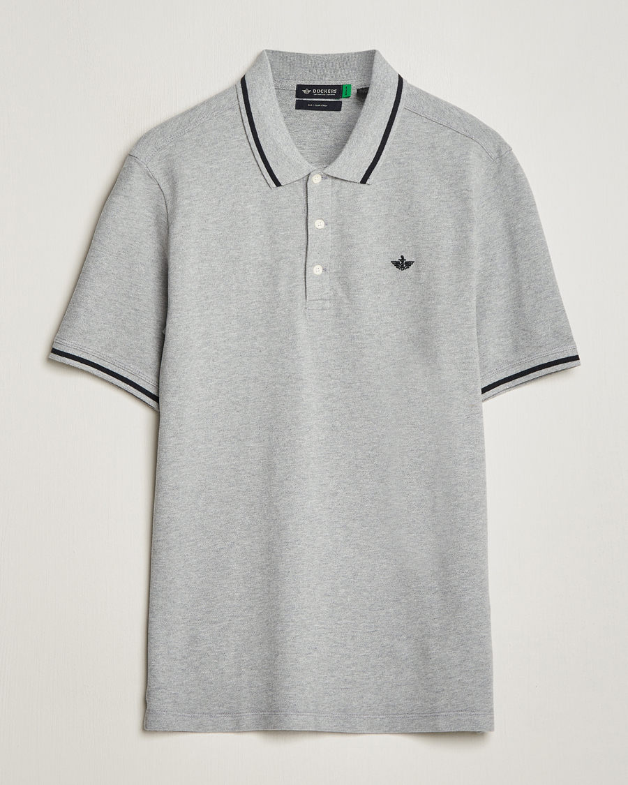 Homme | Polos | Dockers | Original Cotton Polo Mid Grey Heather