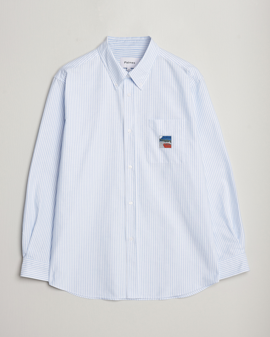 Homme | Chemises | Palmes | Deuce Oxford Shirt Light Blue Stripe