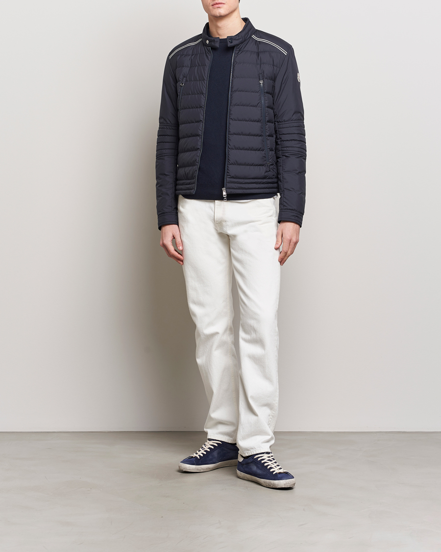 Homme | Manteaux Et Vestes | Moncler | Perial Biker Jacket Navy