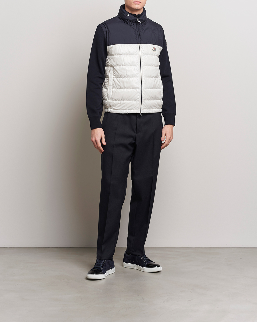 Homme | Manteaux Et Vestes | Moncler | Cerces Down Vest Off White/Navy