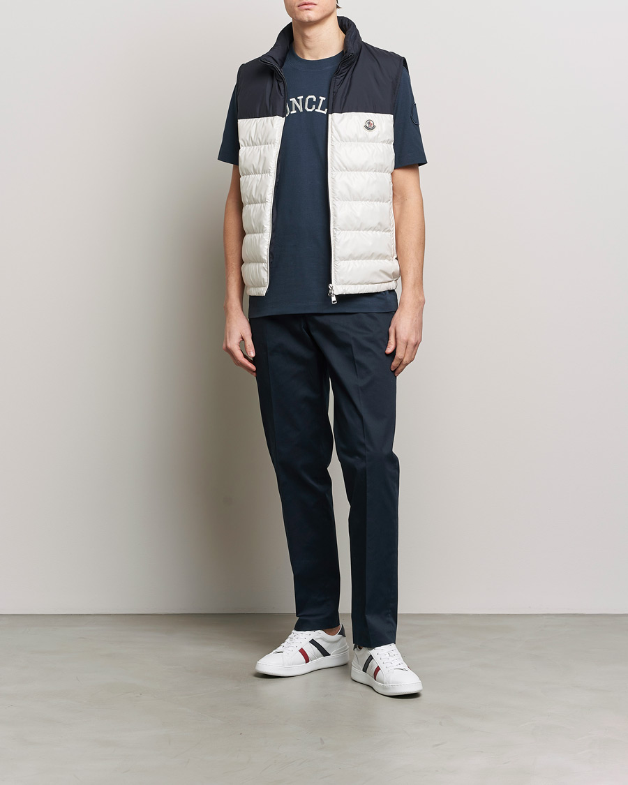 Homme | Pantalons | Moncler | Contrast Banded Trousers Navy