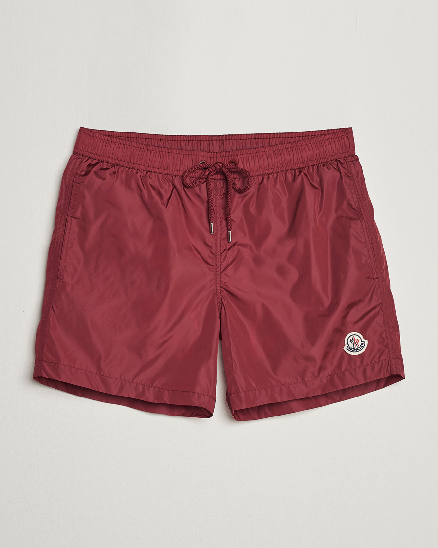 Homme | Maillots De Bain | Moncler | Nylon Swim Shorts Burgundy