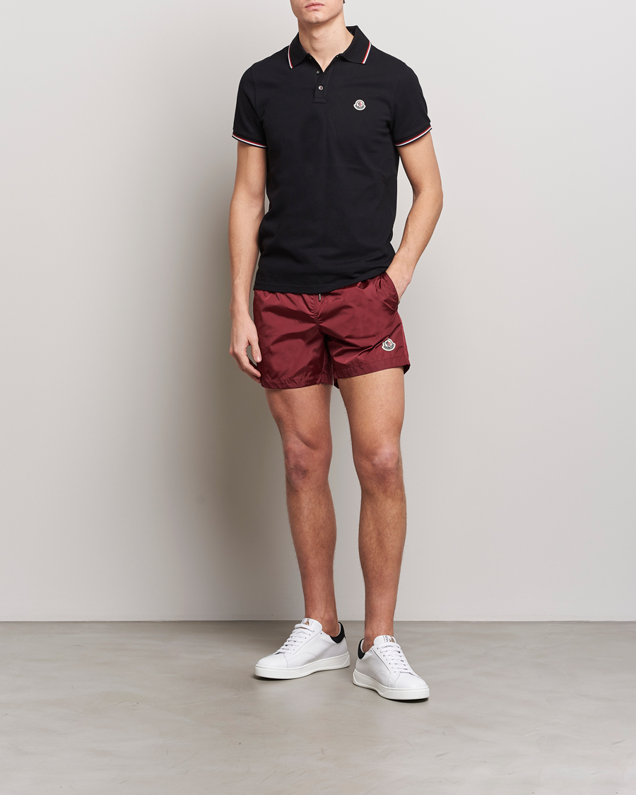 Homme | Maillots De Bain | Moncler | Nylon Swim Shorts Burgundy