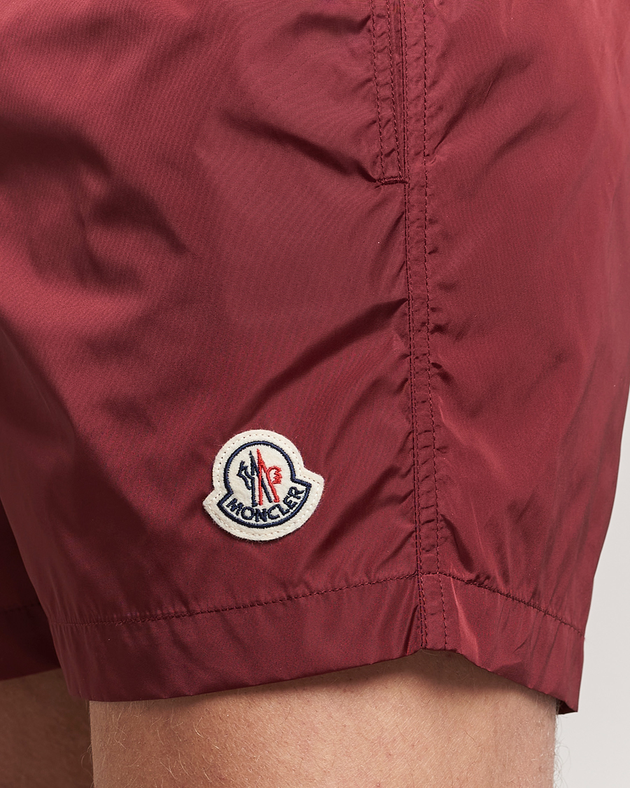 Homme | Maillots De Bain | Moncler | Nylon Swim Shorts Burgundy