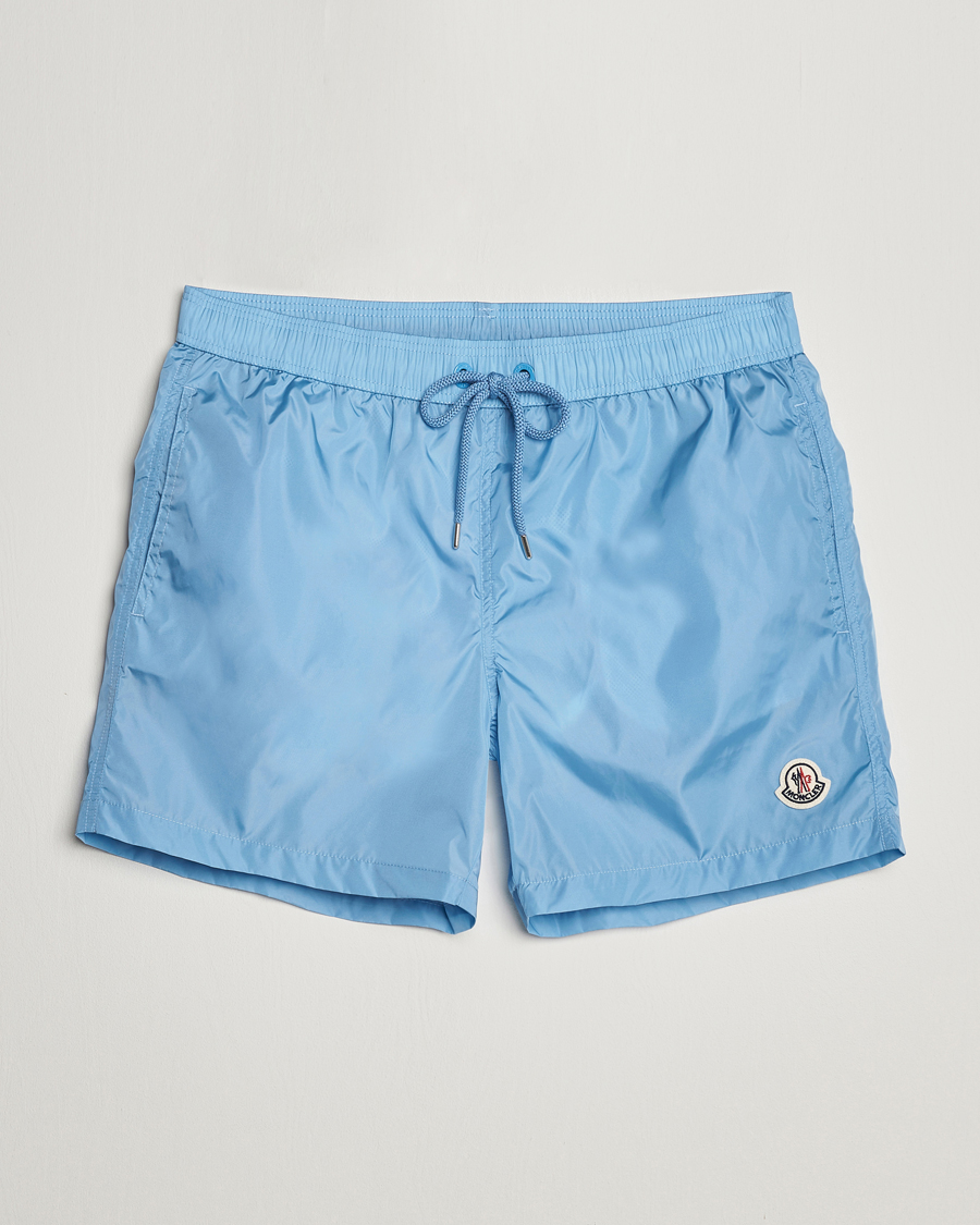 Homme | Maillots De Bain | Moncler | Nylon Swim Shorts Light Blue