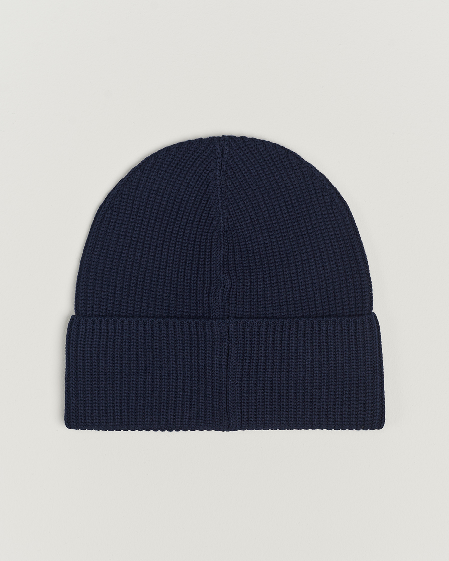 Homme | Moncler Ribbed Wool Beanie Navy | Moncler | Ribbed Wool Beanie Navy