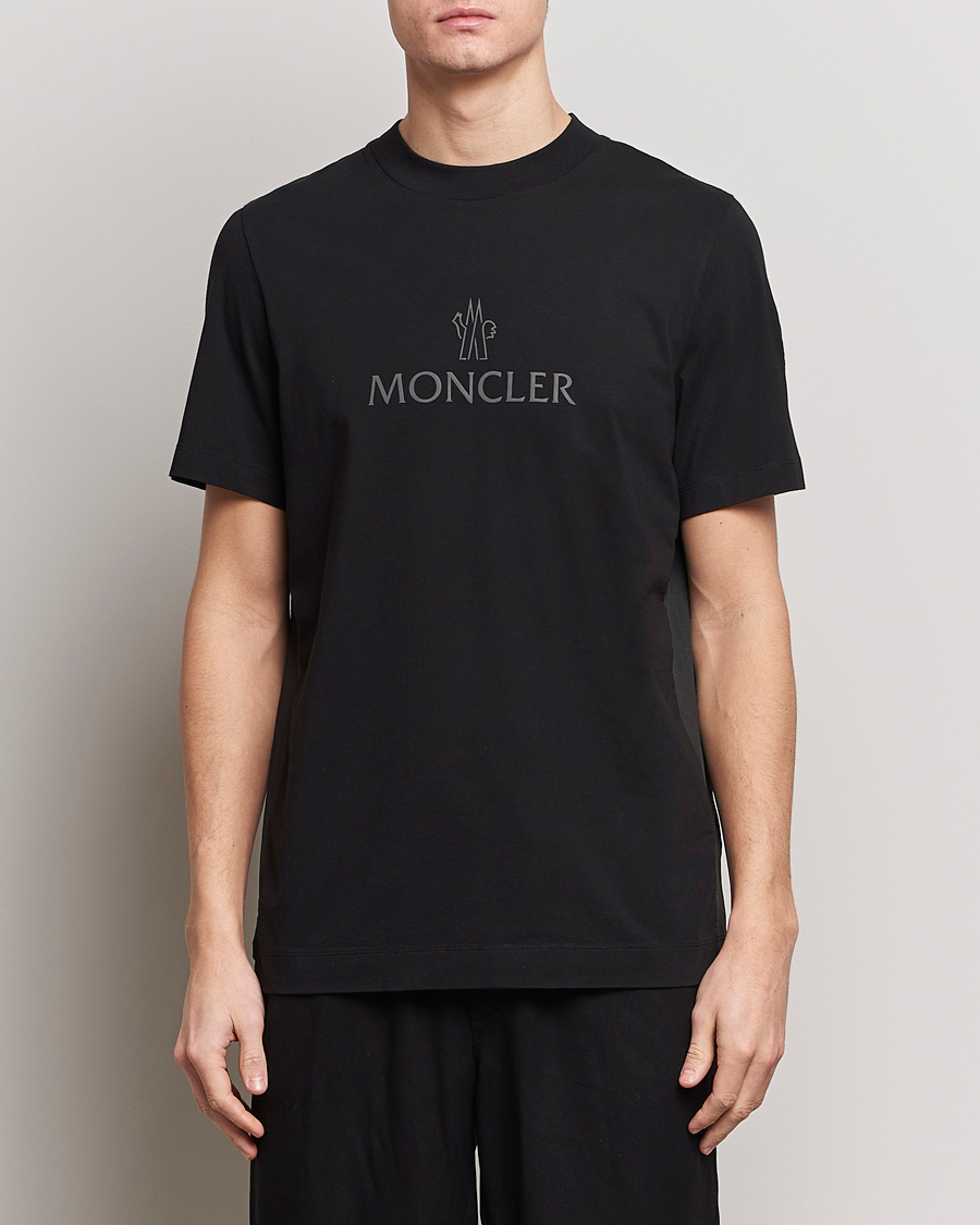 Homme | T-shirts À Manches Courtes | Moncler | Reflective Logo T-Shirt Black