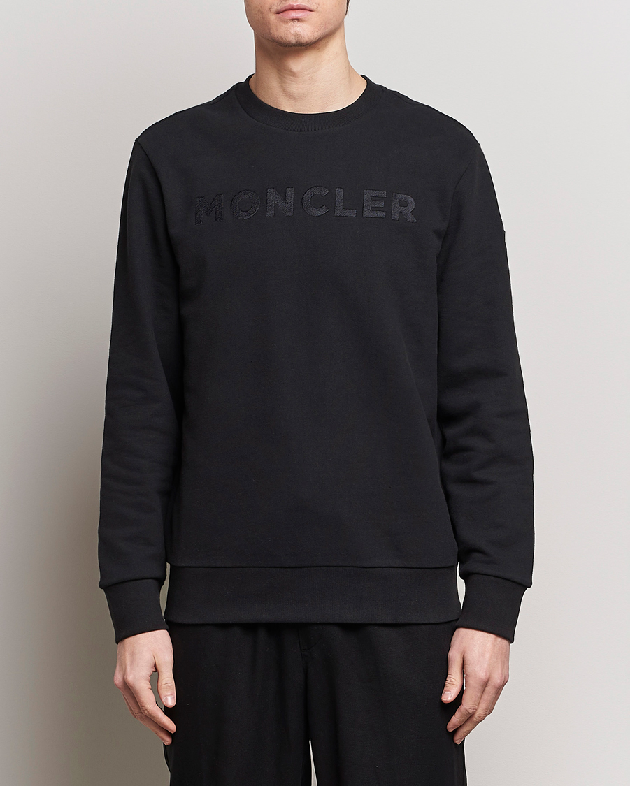 Homme | Pulls Et Tricots | Moncler | Simple Logo Sweatshirt Black