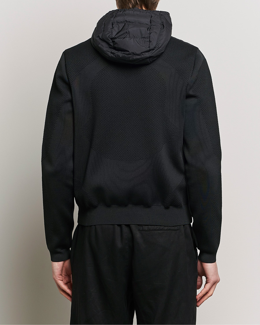Homme | Pulls Et Tricots | Moncler | Hooded Hybrid Zip Cardigan Black