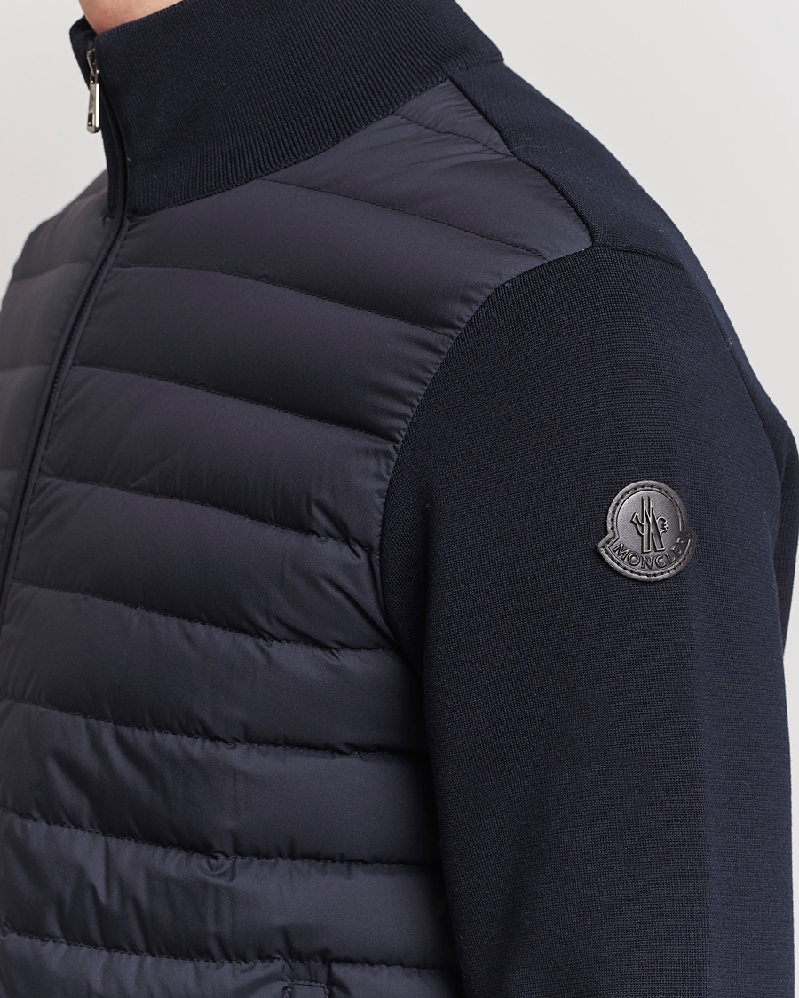 Homme | Pulls Et Tricots | Moncler | Light Hybrid Zip Jacket Navy