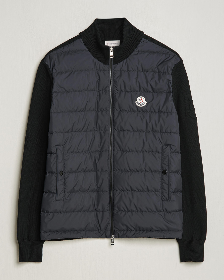 Homme | Pulls Et Tricots | Moncler | MonclerHybrid Zip CardiganBlackS