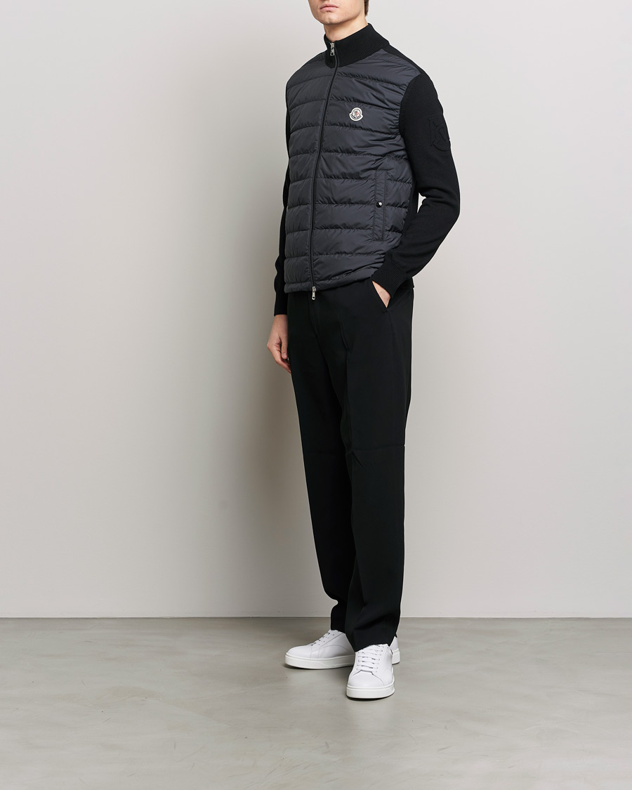 Homme | Manteaux Et Vestes | Moncler | Hybrid Zip Cardigan Black