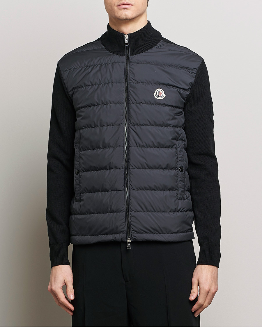 Homme | Pulls Et Tricots | Moncler | MonclerHybrid Zip CardiganBlackS