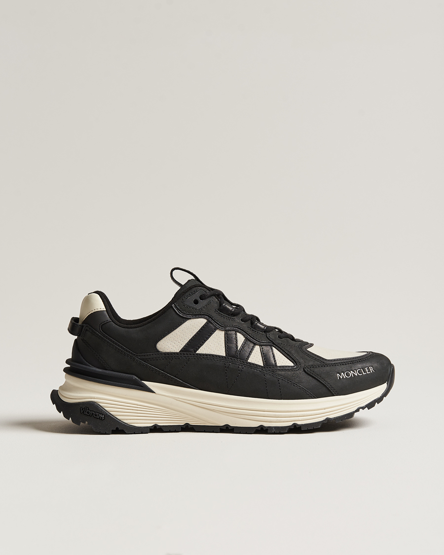 Homme | Moncler Lite Runner Sneakers Black/White | Moncler | Lite Runner Sneakers Black/White