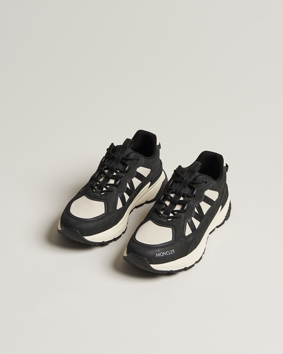 Homme | Chaussures En Daim | Moncler | Lite Runner Sneakers Black/White
