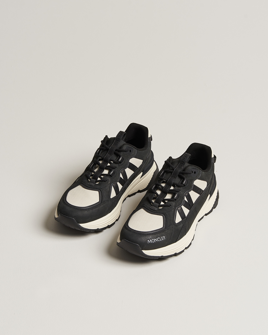 Homme | Moncler Lite Runner Sneakers Black/White | Moncler | Lite Runner Sneakers Black/White