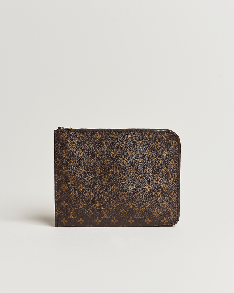 Homme | Louis Vuitton Pre-Owned Posh Documan Document Bag Monogram | Louis Vuitton Pre-Owned | Posh Documan Document Bag Monogram